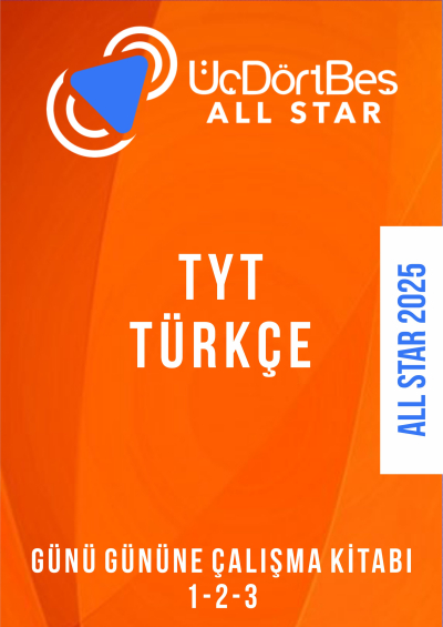 ALL STAR TYT TÜRKÇE Günü Gününe Çalışma Kitabı (1-2-3 Hepsi Bir Arada)
