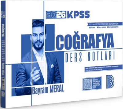 2026 KPSS Coğrafya Ders Notları Benim Hocam Yayınları Vega Efsanesi