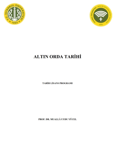 Altın Orda Tarihi (Lisans Programı) Vega Efsanesi