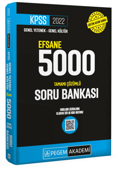 2022 KPSS Genel Yetenek Genel Kültür Efsane 5000 Tamamı Çözümlü Soru Bankası Vega Efsanesi
