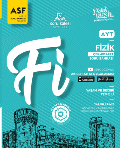 AYT Fizik Çek Kopart Akıllı Soru Bankası Föyü ASF Soru Kalesi Yayınları