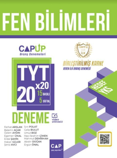 YT Fen Bilimleri 20 x 20 Up Deneme Çap Yayınları Vega Efsanesi