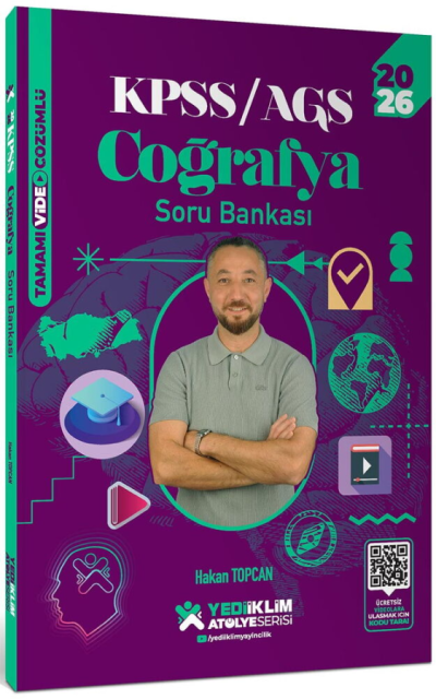 2026 KPSS Coğrafya Atölye Soru Bankası Çözümlü - Hakan Topcan Yediiklim Yayınları Vega Efsanesi