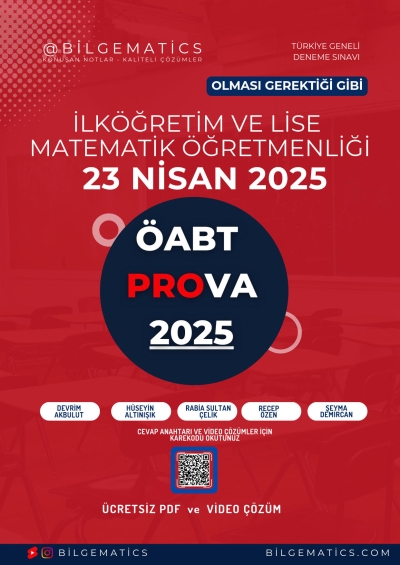 BilgeMatics Hüseyin Hoca ÖABT Matematik Prova 2025 Vega Efsanesi