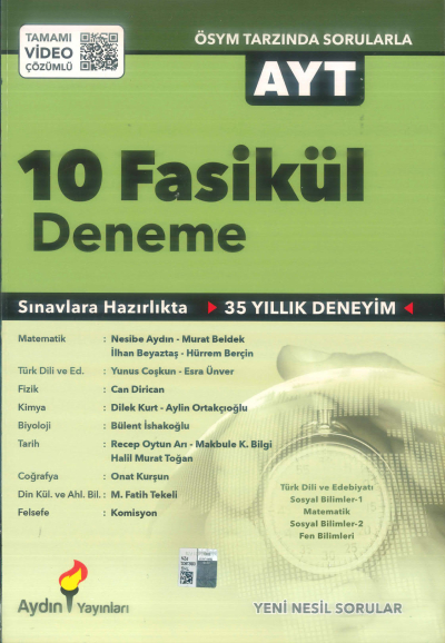 AYT 10 FASİKÜL DENEME Vega Efsanesi