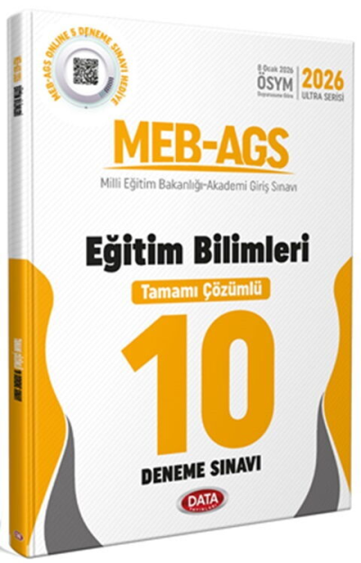2026 MEB AGS Eğitim Bilimleri Tamamı Çözümlü 10 Deneme Sınavı Data Yayınları Vega Efsanesi