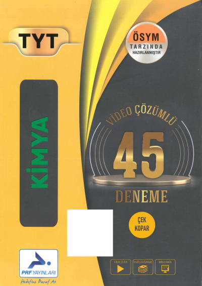 TYT Kimya Video Çözümlü 45 Deneme