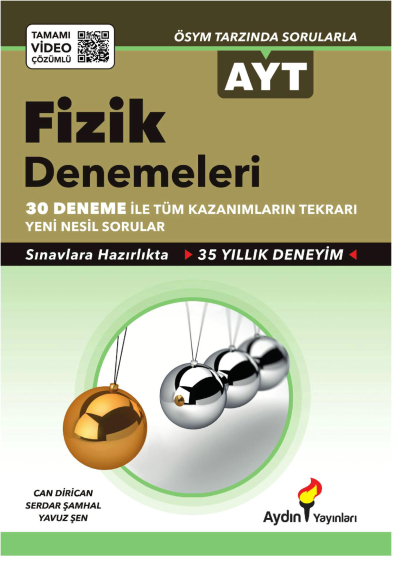 AYT Fizik 30 lu Denemeleri Aydın Yayınları Vega Efsanesi