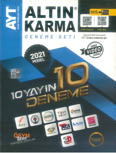AYT 10 YAYIN 10 DENEME Vega Efsanesi