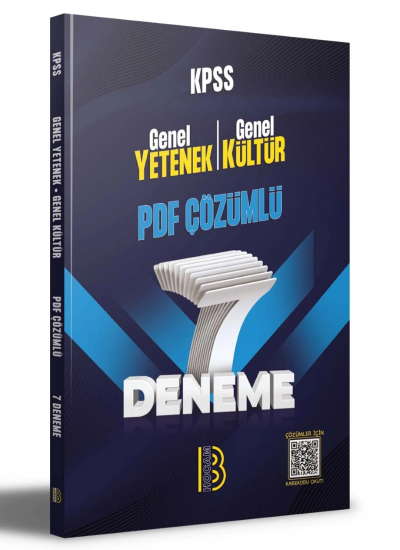 KPSS Genel Yetenek Genel Kültür 7 Deneme PDF Çözümlü Benim Hocam Yayınları