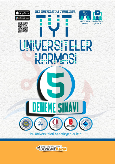 TYT Üniversiteler Karması 5 Deneme Sınavı Deneme Bank Vega Efsanesi