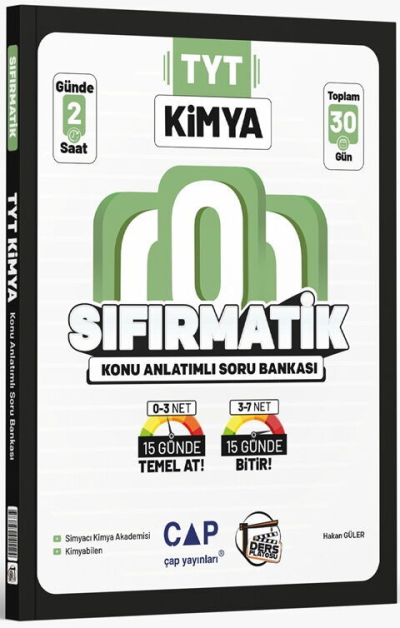 YKS TYT Kimya Sıfırmatik Konu Anlatımlı Soru Bankası Ders Platosu Vega Efsanesi