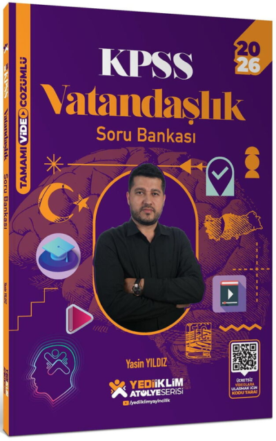 2026 KPSS Vatandaşlık Atölye Soru Bankası Çözümlü Yediiklim Yayınları Vega Efsanesi