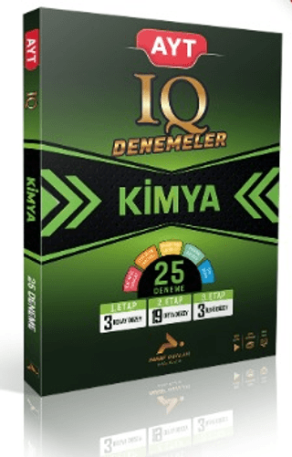 AYT IQ Kimya 25 Branş Denemesi PRF Paraf Yayınları Vega Efsanesi