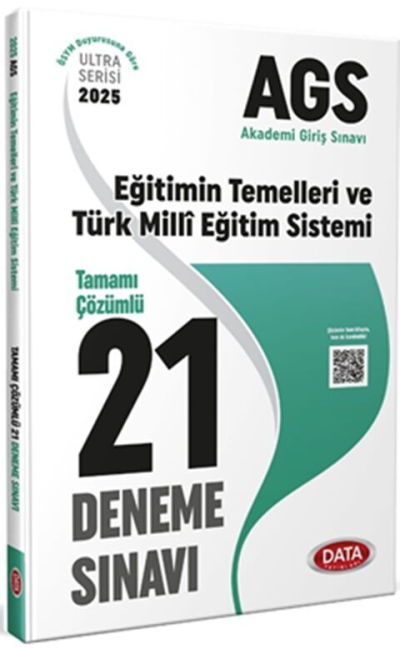 2025 AGS Eğitimin Temelleri ve Türk Milli Eğitim Sistemi Tamamı Çözümlü 21 Deneme Data Yayınları Vega Efsanesi