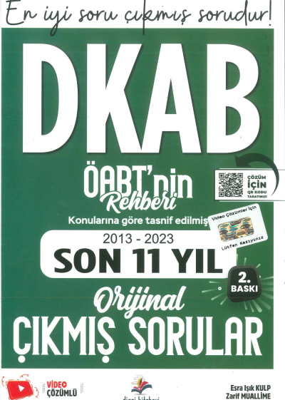 DKAB ÖABT'NİN REHBERİ 2013-2023 ORJİNAL ÇIKMIŞ SORULAR Vega Efsanesi