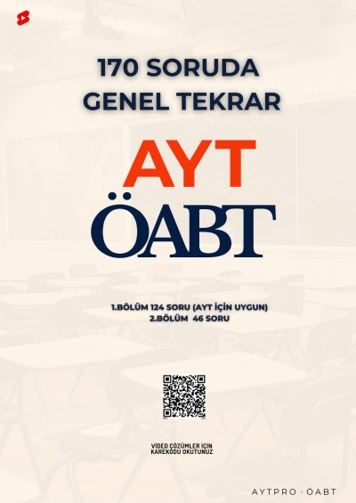 BilgeMatics Hüseyin Hoca ÖABT Matematik 170 Soruda Tekrar (AYT İçin Uygun) Vega Efsanesi